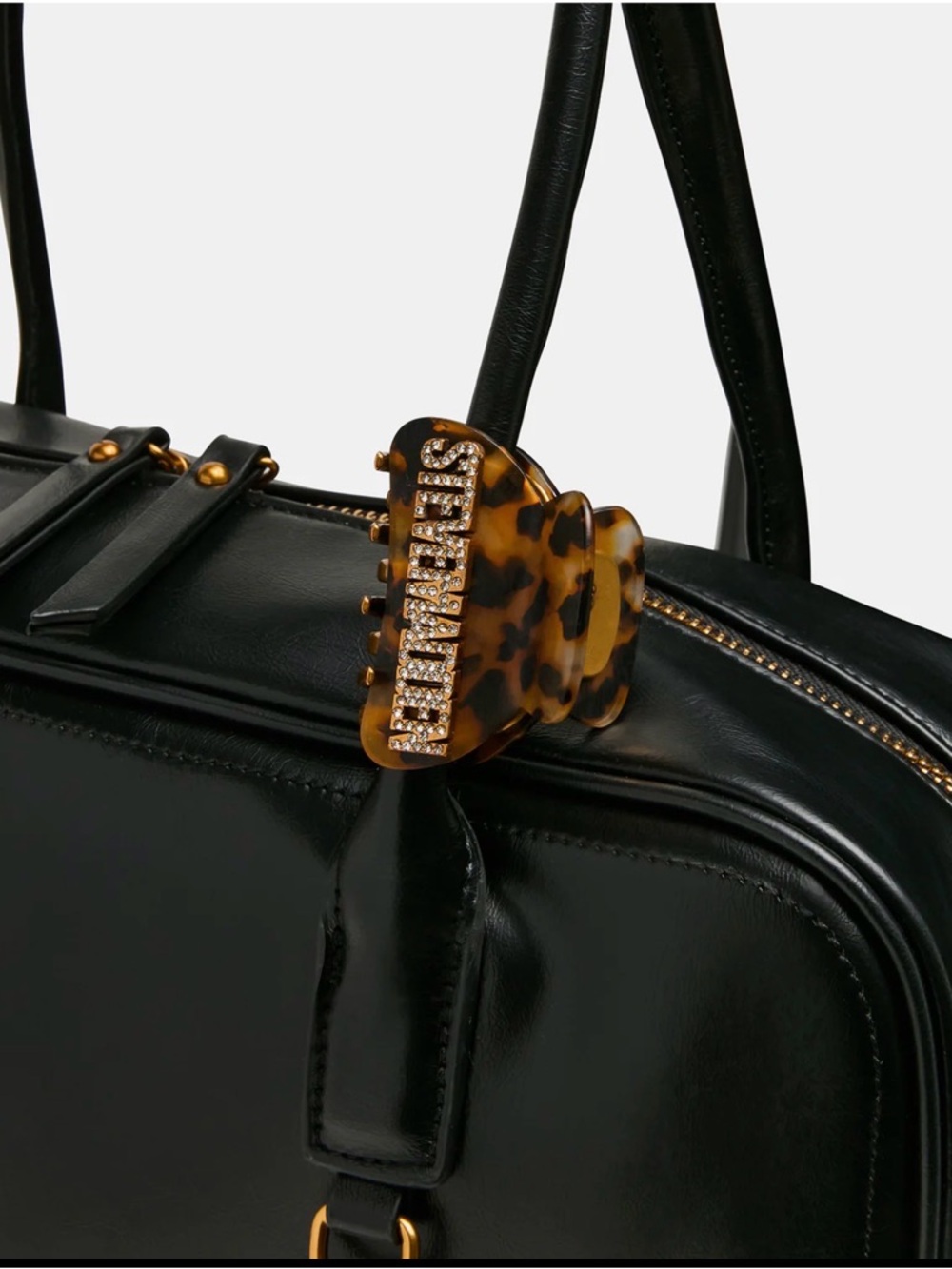 Steve Madden BNIB Black Leather Bag - Picture 4 of 12